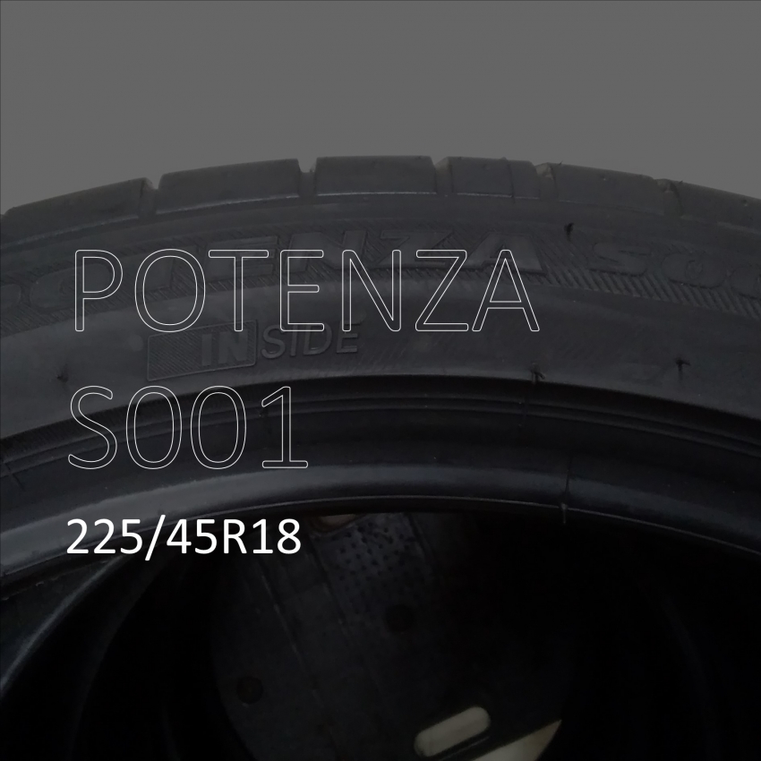 ブリヂストン POTENZA S001 225/45R18 ｜タイヤ市場水戸笠原店｜タイヤ